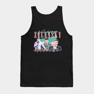 Zelensky Ukraine / Retro Fan Art Design Tank Top